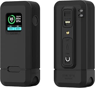 جراب متوافق مع باور بانك Anker 130W (12,000mAh)، غطاء حماية ناعم الملمس ومضاد للضياع مع فتحة بطاقة SD وفتحة دبوس (أسود)