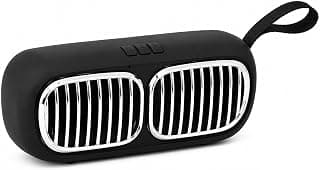Keendex KX 3250 Portable Wireless Bluetooth Speaker with Micro SD Support, Built-in Microphone, FM Radio & USB to Micro Cable – Black