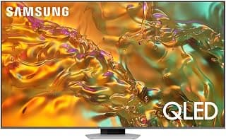 65 Inch TV Quantum Processor 4K QLED - Eclipse Silver - QA65Q80DAUXEG [2024 Model]