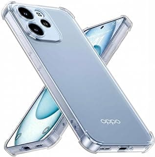 جراب موبايل من بيتكولين متوافق مع اوبو رينو 15 اف 5G، [4 وسائد هوائية على شكل حرف L] حماية ضد الصدمات، غطاء من البولي يوريثين الحراري فائق النحافة مضاد للاصفرار، فتحات دقيقة ومقاومة للخدش - شفاف
