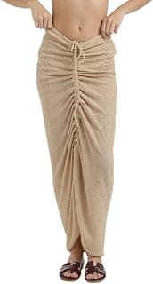 Carina Ruched Maxi Beach Skirt