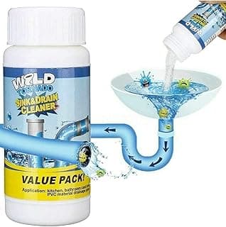 Powerful Sink and Drain Cleaner, Portable Powder Cleaning Tool Super Clog Remover Chemical Powder Agent for Kitchen Toilet Pipe Dredging. (Pack of 1)