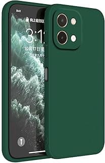 جراب لهاتف Vivo Y28 (4G) (6.68 بوصة)، جراب حماية من سيليكون TPU – أخضر داكن