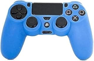 For Playstation 4 PS4 Controller - Rubber Silicone Case Cover for Sony PS4 - Blue