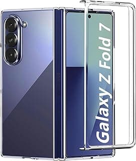 ZFold 7 Case Clear Matte for Samsung Galaxy Z Fold 7 Case Cute for Galaxy fold Z 7 Phone case Transparent Slim Shockproof PC Cover for Samsung fold7 5G Case for Women Men - Translucent