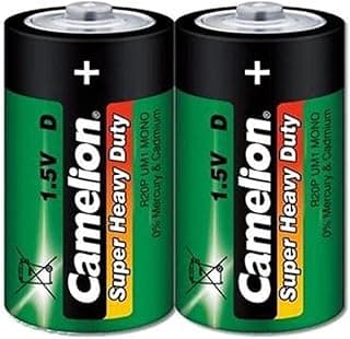 بطارية R20 D Mono شديدة التحمل (عبوة من 2) (تغليف شرينك)