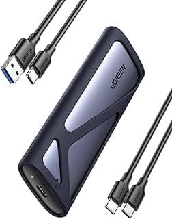 يوجرين M. حافظة سيليكون لتبديد الحرارة 2 الذاكرة المستديمة وساتا هارد SSD مرفقة، USB 3.2 شبكة الجيل الثاني، 10 جيجابايت في الثانية