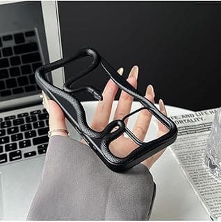 جراب موبايل بتصميم ثعبان أنيق ومبتكر مضاد للصدمات للنساء والرجال متوافق مع آيفون 16 برو، أسود