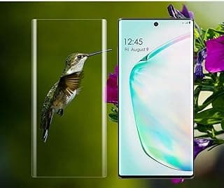 سكرين بروتكتور UV، حواف منحنية Full HD [زجاج مقوى سائل UV] [حل حصري لبصمة الإصبع] طقم تركيب سهل لسامسونج S22 Ultra