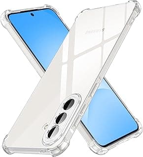 جراب موبايل متوافق مع سامسونج جالاكسي A57 بتقنية شبكة الجيل الخامس 5G من دلـع موبايلك، جراب سيليكون من بولي يوريثين مقاوم للحرارة واقي للكاميرا بزوايا مضادة للصدمات بحماية غوريلا، شفاف