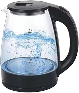 Pyrex Electric Kettle 2L 1500W Blue LED Light Imported Fast and Safe Heating Water by Next Store