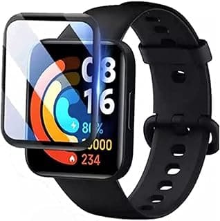 استيكر حماية شاشة 3D كامل لساعة Redmi Watch 2 Lite أسود