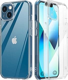Camera Protective Case Compatible with iPhone Case Transparent, Mobile Phone Case iPhone Thin Soft Silicone Anti-Yellow Protective Case - Clear (iPhone 13)