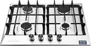 Built-in Gas Hob 60 cm Stainless Steel Safety