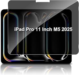 for iPad Pro 11 Inch M5 2025 & M4 2024 Privacy Screen Protector, [Anti-Spy] [9H Tempered Glass] [Anti Blue Light] Tempered Glass Film for iPad Pro 11" (2025/2024 Model, 6th/5th Gen)