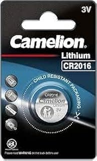بطارية ليثيوم اصلية CR2016 من Camelion للسيارات والأجهزة الطبية والساعات - 3V