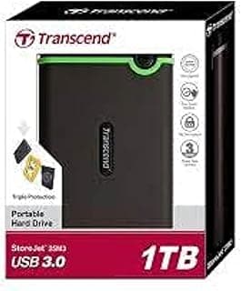 هارد ستورجيت USB 3.1 1 تيرابايت من ترانسيند 25M3 - اسود