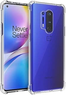 for Oneplus 8 Pro Case - Clear Transparent TPU Shock-Absorption Flexible Cell Phone Cover