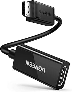 DisplayPort to HDMI Adapter 4K 60Hz Male to Female DP to HDMI Converter Video Display Cord for HDTV Monitor Projector Computer