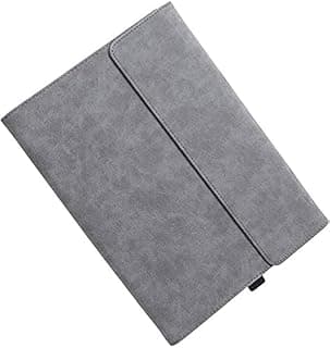 Leather & Silicone Protective Cover for Microsoft Surface Pro 5 -12.3in (Grey)