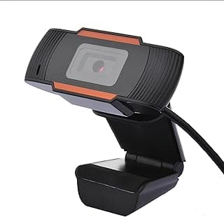 كاميرا ويب عالية الدقة HD 720 بكسل بمنفذ USB ومايكروفون مدمج مناسبة للمكالمات والتسجيل والبث المباشر بتعديل فوكس وإضاءة تلقائية