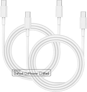 iPhone 15 Charging Cable 1M 2Pack, Type C to Type C Cable USB C Fast Charging Cable for Apple iPhone 16/16 Pro/16 Pro Max /15/15 Plus/15 Pro/15 Pro Max, iPad