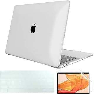 Compatible with MacBook Pro 14 inch Case 2021 Release Model A2442 with M1 Pro / M1 Max Chip & Display Touch ID，Crystal Clear Laptop Hard Shell Case&Keyboard Cover&Screen Protector，Transparent