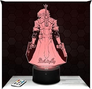 Lampephoto.fr Devil May Cry Night Light 3D LED Illusion Lamp Night Light for Boys and Girls Christmas Birthday Gift Idea for Children or Adults