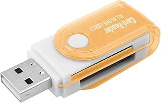 OcioDual 4 in 1 USB Multi Memory Card Reader MMC MicroSD TF Micro SD MS Pro Duo M2 USB Flash Adapter Orange