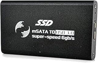 هارد خارجي SSD من ام ساتا الى USB 3.0، أسود