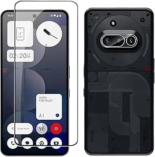 BESHYAKA (طقم 2 في 1) متوافق مع Nothing Phone 3A - اسكرينة زجاج مقوى + حماية لعدسة الكاميرا – صلابة 9H، وضوح عالي، مقاوم للخدش، سهل التركيب، متوافق مع الجرابات