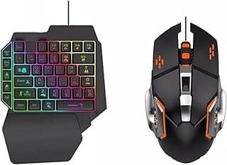 طقم محول ماوس وكيبورد جيمنج KX 2754 يدعم RGB - لأجهزة PS3/PS4/PS5/Xbox/One Nintendo Switch - أسود
