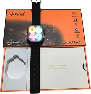 X9 Ultra2 Smart Watch, 49mm, Super AMOLED 2.1 Inch - Black