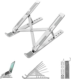 Generic Adjustable aluminum laptop stand (10-15.6, silver)