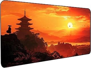 Large Samurai mouse pad 70×30 cm – modern, non-slip design for gaming & office. Smooth surface, stable base, precise control. Ideal for gamers, designers & programmers