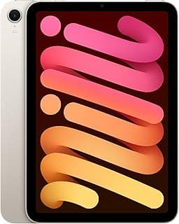 ابل ايباد ميني (A17 Pro): شاشة 8.3 بوصة Liquid Retina، سعة 128GB، واي فاي 6E، كاميرا أمامية 12 ميجابكسل/خلفية 12 ميجابكسل، بصمة Touch ID، بطارية تدوم طوال اليوم - لون Polar Star