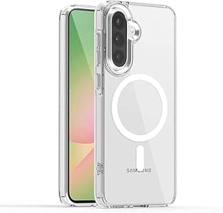 Clear Case Compatible with Samsung Galaxy A17 Scratch Resistant Protective Cover Non-Slip Transparent Cover Classic Acrylic Pattern - Clear
