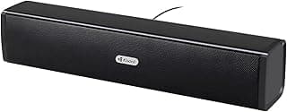 مكبر صوت KIS.ONLI_I-650 من كيه ام تكنولوجي - قناة صوت 2.0 مع اتصال USB 2.0 - 3 واط للحصول على صوت قوي وواضح، مثالي للكمبيوتر والموبايلات
