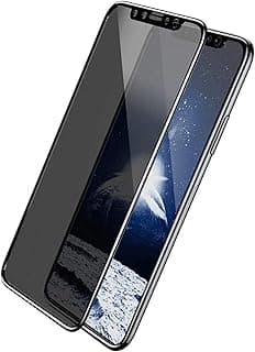 واقي شاشة خصوصية من الزجاج المقسى Muzz لهاتف ابل ايفون XR (6.1) تغطية كاملة، أسود
