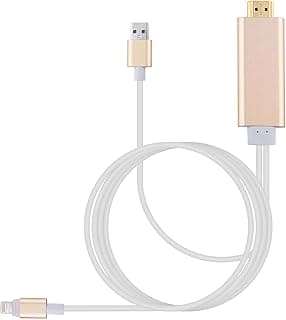 محول كابل Lightning إلى HDMI للتلفزيون 2 متر لهواتف ابل ايفون 6S 7 وايباد اير