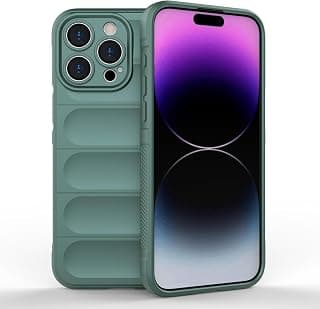 Premium Protection Back Case Compatible with Iphone 15 Pro Magic Shield Shockproof Case with Camera Protection for iPhone 15 Pro (Green)