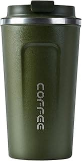 510mL Stainless Steel Coffee Cup, Leakproof Insulated Thermal Cup Car Coffee Cup Stainless Steel Vacuum Insulated Coffee Mug for Hiking, Camping & Traveling