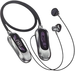 Life U40I Bluetooth Neckband Magnetic Sports Earphones with LED Digital Display, High Quality Sound with Powerful Bass HiFi Stereo Sound and High Impact Tones in Ear Black