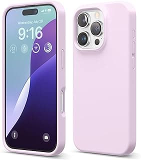 Compatible with iPhone 16 Pro Case, Premium Liquid Silicone Case, Full Protective Cover, Shockproof, Slim Phone Case, Scratch-resistant Soft Microfiber Lining (Light Lilac)
