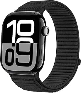 سوار رياضي نايلون متوافق مع ساعة ابل مقاس 49mm 46mm 45mm 44mm 42mm للرجال والنساء، حزام مرن من القماش لساعة ابل Series 11 10 9 8 7 6 5 4 SE3 SE2 SE Ultra 3 2 1