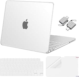 MOSISO Crack-Resistant Cover Compatible with MacBook Neo Case 13 inch 2026 Release Model A3404 with A18 Pro Chip, Protective Hard Shell&Keyboard Cover&Screen Film&Type C, Frosted Clear