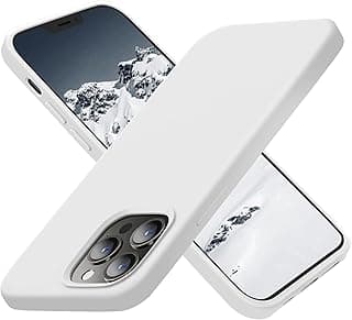 Designed for 13 Pro Max iPhone Case, Shockproof Silicone Ultra Slim Protective Phone Case with [Soft Anti-Scratch Microfiber Lining], 6.7 inch, White