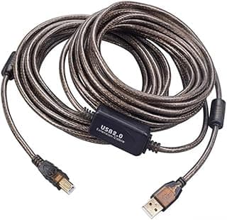 USB 2.0 A-Type to B-Type Cable 10m Long High-Speed Printer & Scanner Extension