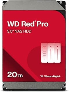 هارد داخلي HDD دبليو دي ريد برو 20 تيرابايت ويدعم انظمة وحدة التخزين المتصلة بالشبكة من ويسترن ديجيتال، 7200 لفة في الدقيقة، ساتا 6 جيجابايت في الثانية، ذاكرة مؤقتة 512 ميجابايت، 3.5 بوصة، WD201KFGX