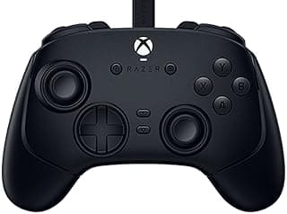 ريزر لعبة وولفرين V3 اصدار البطولة XBOX/PC، 6 ازرار قابلة لاعادة الاستخدام للتفوق عليها جميعا، معدل اقتراع 1000Hz للعب التنافسي على الكمبيوتر، وحدة تحكم سلكية للرياضات الالكترونية - اسود